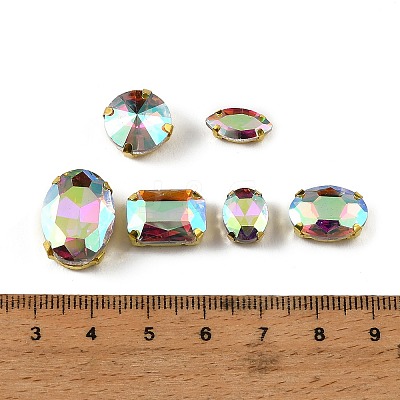 Glass Rhinestone Sew on Rhinestone RB-CBA33FD-01G-03-1