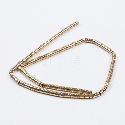 Electroplate Non-magnetic Synthetic Hematite Beads Strands G-I195-4mm-17-A-1