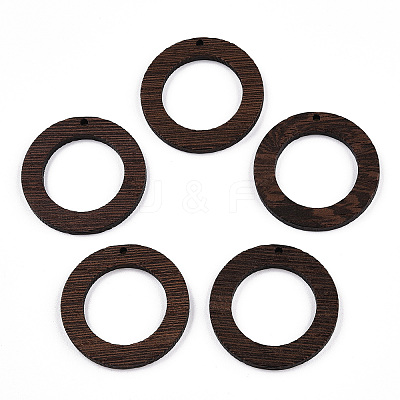 Natural Wenge Wood Pendants WOOD-T023-51B-01-1