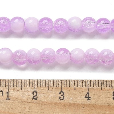 Crackle Glass Beads Strands GLAA-U001-6mm-04-1