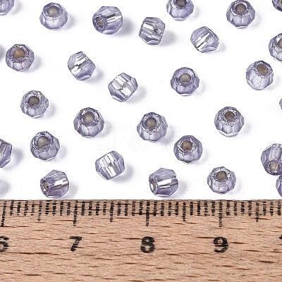 Silver Lined Glass Seed Beads SEED-T007-18A-08-1