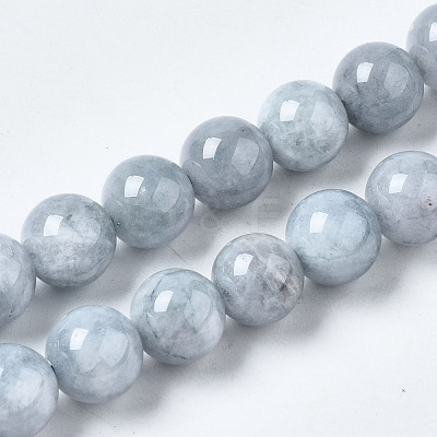Dyed Natural Quartz Round Bead Strands G-R173-10mm-03-1
