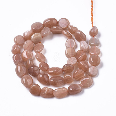 Natural Sunstone Beads Strands G-R465-39-1