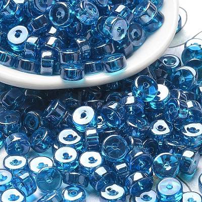 Transparent Colours Luster Glass Seed Beads SEED-E001-T3x6mm-A01-1