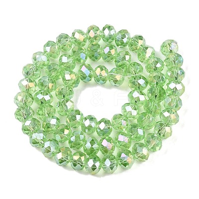 Electroplate Glass Beads Strands EGLA-A044-T8mm-B09-1