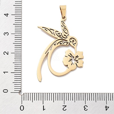 304 Stainless Steel Pendants Ion Plating(IP) STAS-U030-11G-1