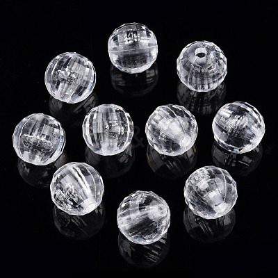 Transparent AS Plastic Beads TACR-T019-005-1