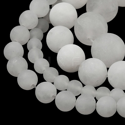 4 Strands 4 Style Natural White Jade Beads Strands G-OC0002-87-1