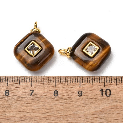 Natural Tiger Eye Pendants GG-CBAA798-03G-07-1