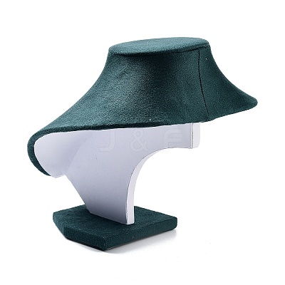 Bust Plastic Covered with Velvet Necklace Display Stands NDIS-L006-01C-1