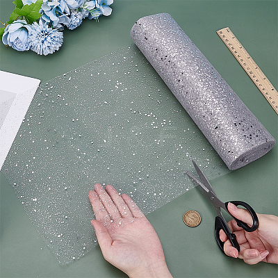 1 Roll Polyester Decorative Gauze Roll DIY-BC0016-02A-1