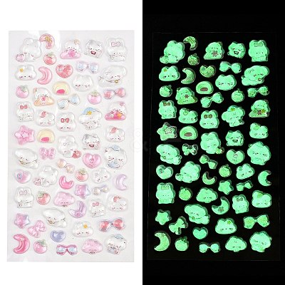 Epoxy Resin 3D Puffy Stickers DIY-G122-01L-1