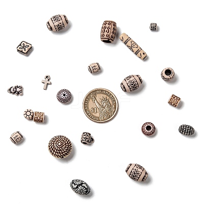 Mixed Antique Style Acrylic Beads X1-MACR-R546-01-1