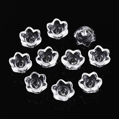 Transparent Glass Bead Caps A-GLAA-Q089-002C-001-1