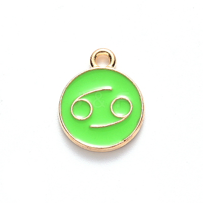 Alloy Enamel Pendants LS-ENAM-S124-01B-06D-1