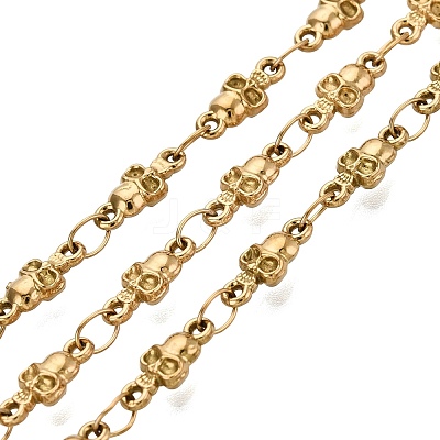 5M 304 Stainless Steel Skull Link Chains SA-CBA7953-18G-1