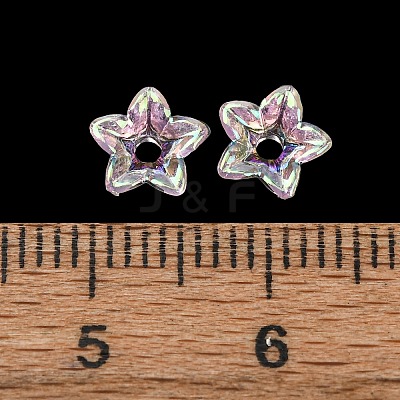 Transparent Acrylic Bead Caps AC-CBA1E6C-06C-08-1
