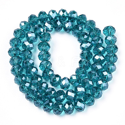 Electroplate Glass Beads Strands EGLA-A034-T8mm-A33-1