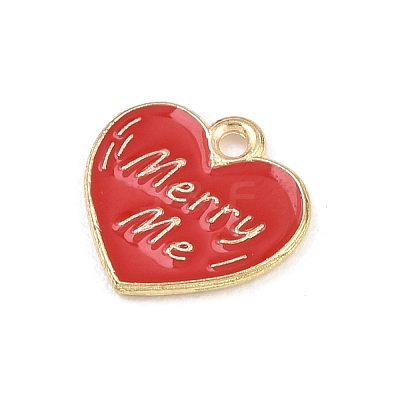 Valentine's Day Alloy Enamel Pendants ENAM-I084-01KCG-19-1