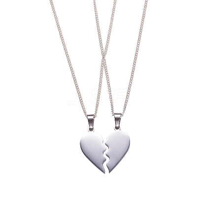 Tarnish Resistant 304 Stainless Steel Split Pendants STAS-F213-01P-1