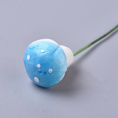Artificial Plant Foam Colored Mushrooms AJEW-WH0109-85B-1