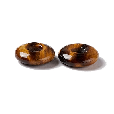 Natural Tiger Eye Pendants G-E135-03K-1