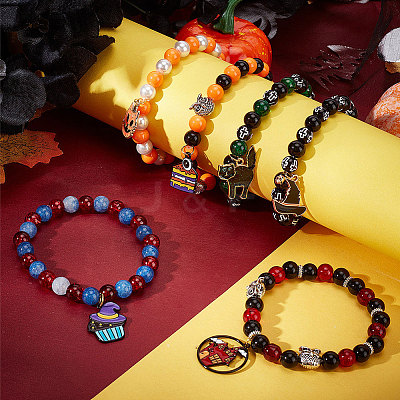 Halloween Bracelets Making Kit DIY-SC0021-91-1
