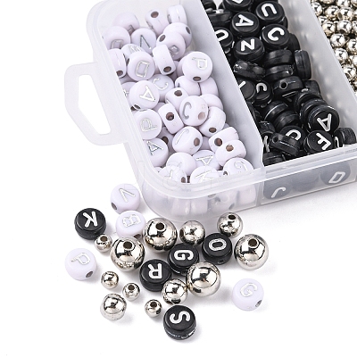DIY Letter Beaded Stretch Bracelet Making Kit DIY-YW0006-05-1