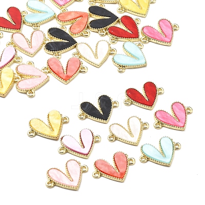 18Pcs 9 Colors Alloy Acrylic Connector Charms FIND-FS0004-33-1