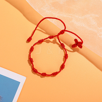 Cross Nylon Cord Braided Bead Bracelets WG2C716-10-1