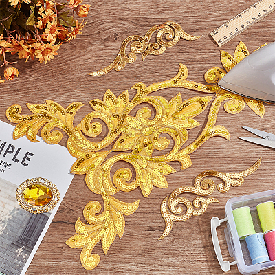 Polyester Embroidery Ornament Accessories DIY-NB0011-01-1