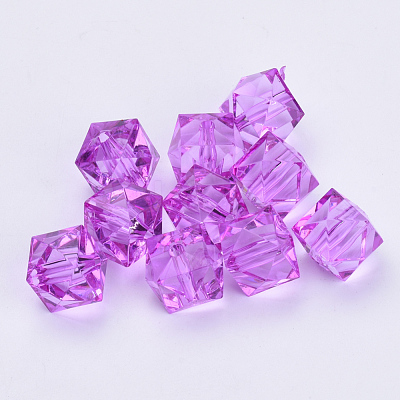 Transparent Acrylic Beads X-TACR-Q259-10mm-V48-1
