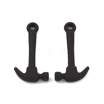 Spray Painted Alloy Pendants PALLOY-K003-10-1