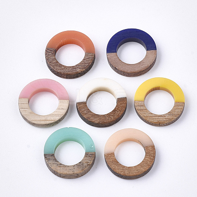 Resin & Walnut Wood Linking Rings RESI-S358-21-1