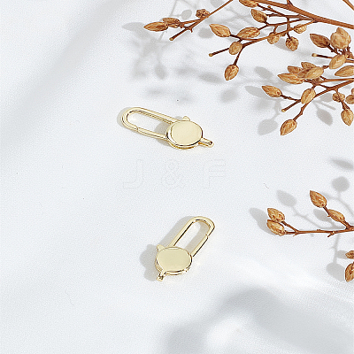 2Pcs Brass Lobster Claw Clasps KK-LP0004-46-1