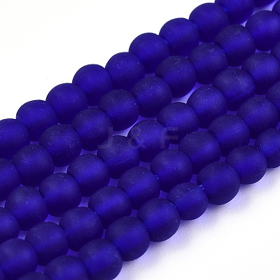 Transparent Glass Beads Strands GLAA-T032-T4mm-MD15-1