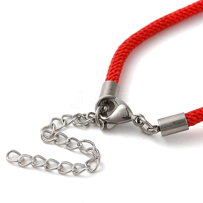Milan Cord & 304 Stainless Steel Bracelets Making MAK-H004-01A-P02-1