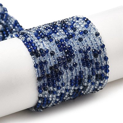 Transparent Glass Beads Strands GLAA-H027-01B-1