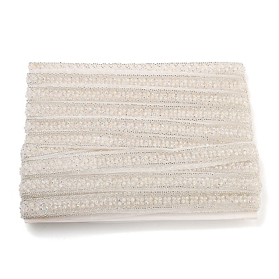 Polyester Flower Lace Trims OCOR-A007-13-1