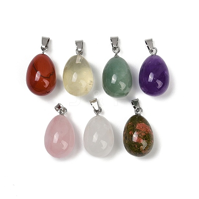Natural Mixed Gemstone Pendants G-U018-01P-A-1