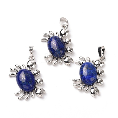 Natural Lapis Lazuli Pendants X-G-D469-01P-15-1