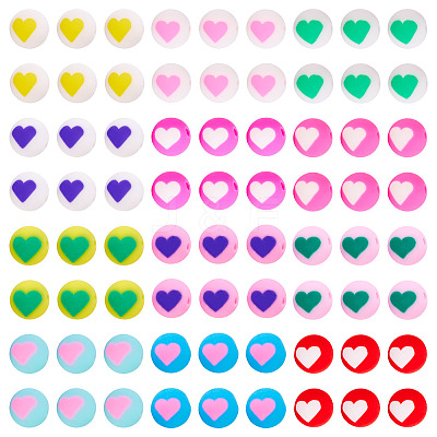 100Pcs Handmade Polymer Clay Beads CLAY-TA0001-82B-1