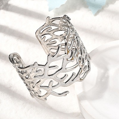 304 Stainless Steel Cuff Bangles BJEW-L705-02P-1