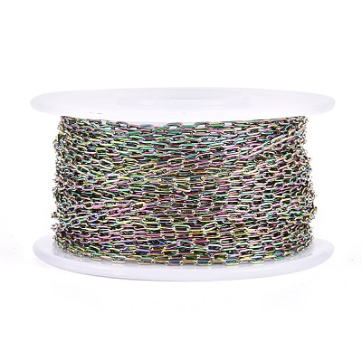 Ion Plating(IP) 304 Stainless Steel Paperclip Chains CHS-F010-01A-MC-01-1