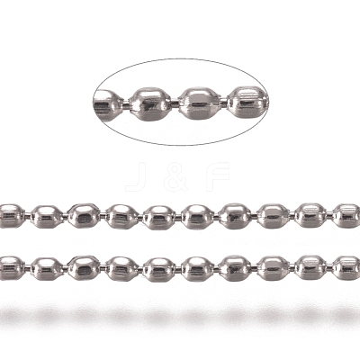 Tarnish Resistant 304 Stainless Steel Ball Chains CHS-E021-01D-P-1