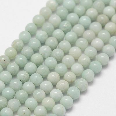 Natural Amazonite Beads Strands G-N0197-02-3mm-1