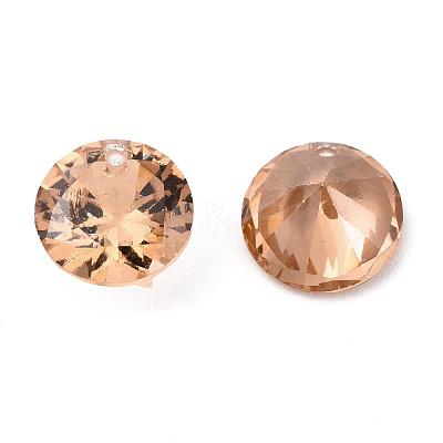 Cubic Zirconia Charms ZIRC-N033-B-06-1