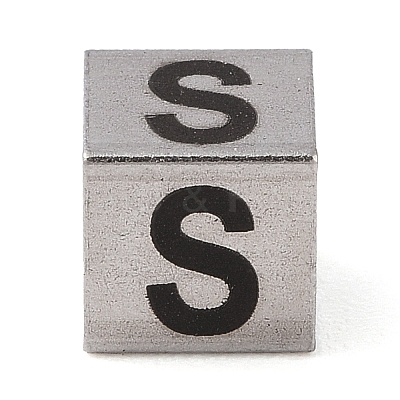 Tarnish Resistant 201 Stainless Steel European Beads STAS-M058-01S-P-1