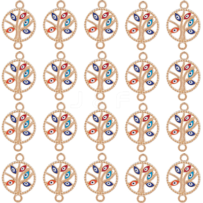 40Pcs Alloy Enamel Connector Charms FIND-SC0006-10-1
