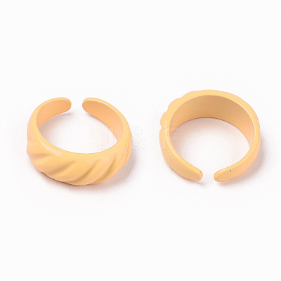 Spray Painted Alloy Cuff Rings X-RJEW-T011-31A-RS-1